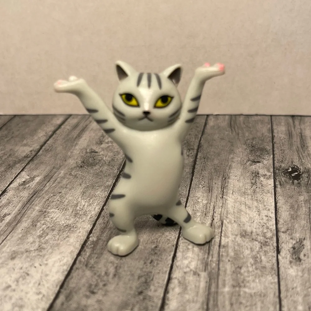 Colorful Cat Figurine Set